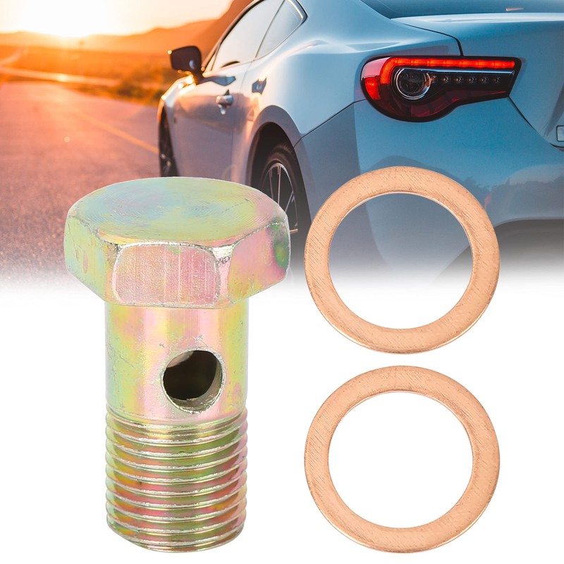 X AUTOHAUX M16x1.5mm Metric Thread Banjo Bolts Brake Fitting Adapter