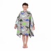 Dreamscene Kids Poncho Towel, Swimming Pool Hooded Changing Robe Surfing Beach Baths Quick Dry Soft Microfibre, Dino Print One Size