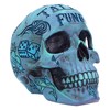 Nemesis Now Aqua Blue Traditional, Tribal Tattoo Fund Skull, Polyresin,