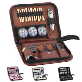 Golf Gifts for Men and Women,Golf Accessories Set with Hi-End Case,Golf Balls,Golf Tees,Golf Multifunctional Divot Tool,Rangefinder Golf Brush,Golf Scorer，Golf Ball Clamp