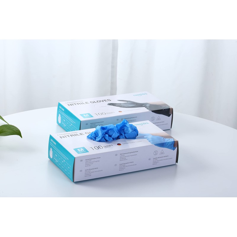 EUROPAPA® 100 x Nitrile Gloves Box Disposable Gloves, Examination Gloves,
