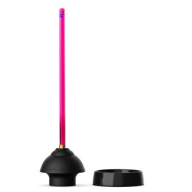 The Plunger Premium Acrylic Toilet Plunger - Colorful Cute Toilet Plunger Complete with Sleek Drip Tray Ideas - Available in Pink, Purple, Green, Blue, and Orange - Gift for Mom
