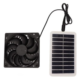 Haofy 15W Waterproof Solar Panel Fan Kit, Solar Fan Extractor Fan for Greenhouse, Attic, Chicken Coop