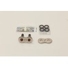 Sunstar Motorcycle Chain Joint 520 Size, Silver Color, Model Number:
