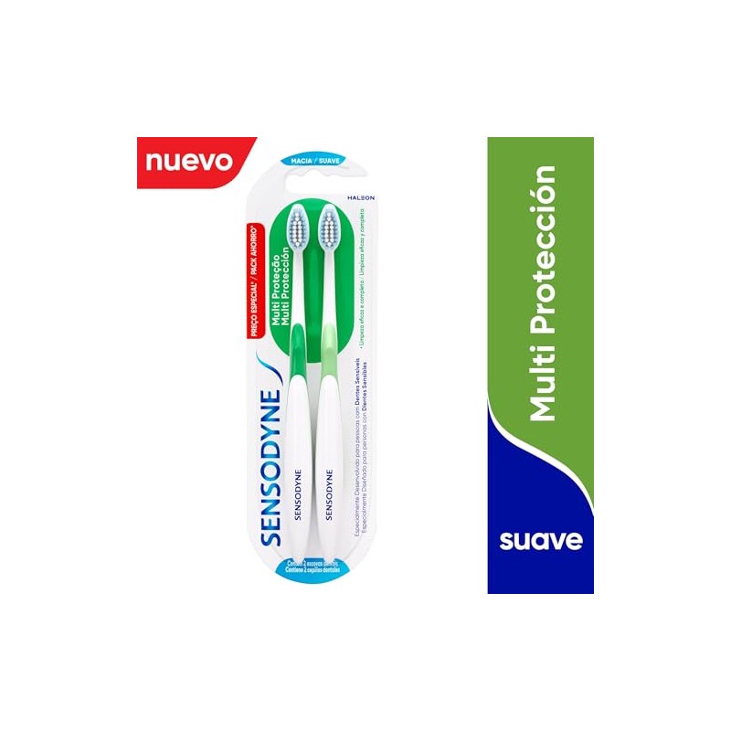 Sensodyne Cepillo de Dientes para Dientes Sensibles Multi Protection, Suave,