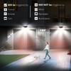 AmeriTop Solar Lights Outdoor, 2 Pack LED High Brightness Cordless
