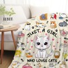 Cat Blanket Soft Cozy Warmth Flannel Cat Throw Blankets Just
