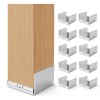 Unbranded 10 PCS 6''x 6'' Post Base, Stainless Steel Adjustable