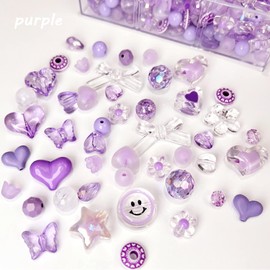 JANMIN 300 Grams Beads Charms Pendants, 3 Colors Assorted Acrylic Beads Charms for Jewelry Making Bracelet Necklace Earrings Bangles, DIY Art Craft