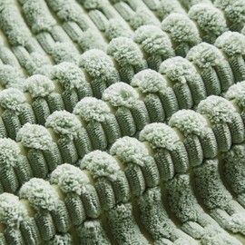 Topfinel Sage Green Cushion Covers 18x18 Bed Throw Pillow Square Soft Corduroy Cushion Covers 45 x 45 Set of 2 for Sofa Livingroom