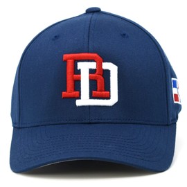 Republica Dominicana Flexfit Cap DR Embroidery hat Style RD Baseball Cap (Navy - S/M)