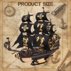ROKR 3D Wooden Puzzles for Adults,Seahorse Barque Model kit, 603