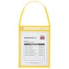 C-Line Hanging Strap Shop Ticket Holder , Yellow , 12"