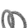 Ensoul 2.7" Inner Diameter Mesh Wire Twisted Metal Bracelets &
