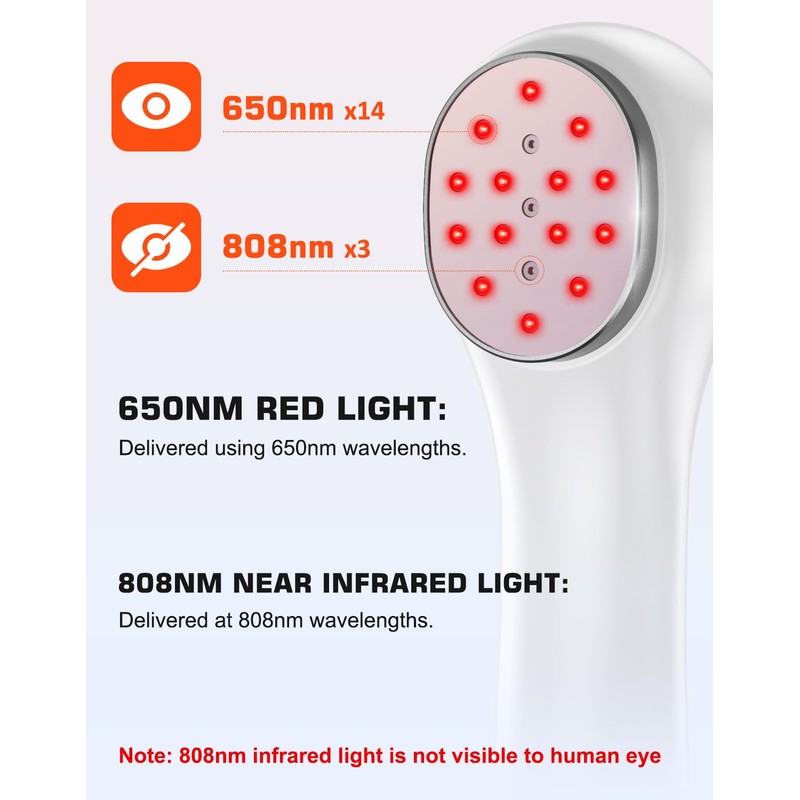 Holsn Red Light Therapy Infrared Light Tharepy, Red Light Device