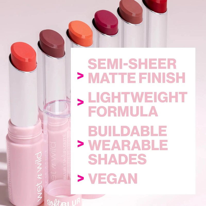 Wet n Wild Cloud Pout Soft Blur Matte Lipstick Homecoming