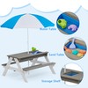 SoliWood Kids 3-in-1 Sand & Water Activity Table, Wood Outdoor