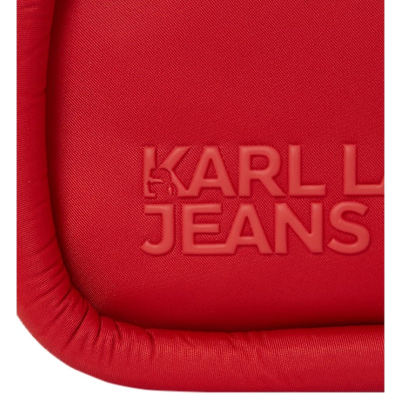 Karl Lagerfeld Jeans Women's Puffy Camera Bag Pompeian Red One