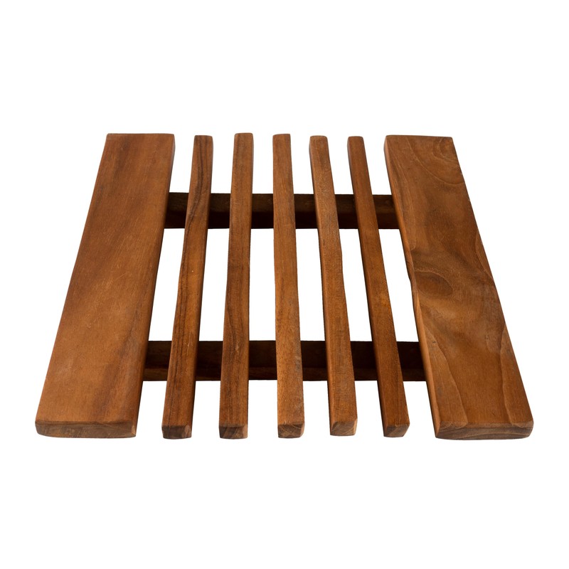 CCcollections Premium Teak Wood Heat Resistant Trivet Mat for Hot