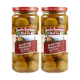 Santa Barbara Olive Co. Martini Pimento Olives (PACK OF 6)
