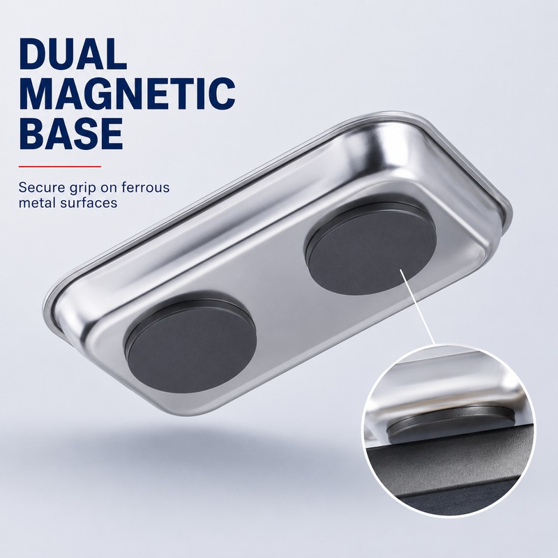 Stainless Steel Magnetic Parts Tray for Screws & Bolts –