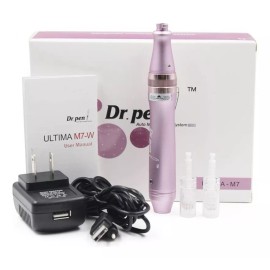 Dr. Pen Dermapen M7 Metálico Alámbrico Recargable Mas 2 Cartuchos