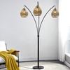 Maxax 3-Light Arc Floor Lamps for Living Room, Adjustable Modern