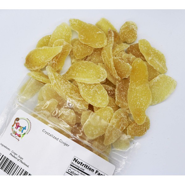 FirstChoiceCandy Dried Crystalized Ginger Slices, Sweet and Spicy Ginger (2