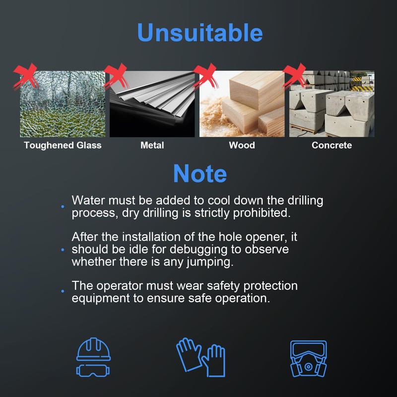 Diamond Drill Bit Hole Saw 125 mm with Centre Drill