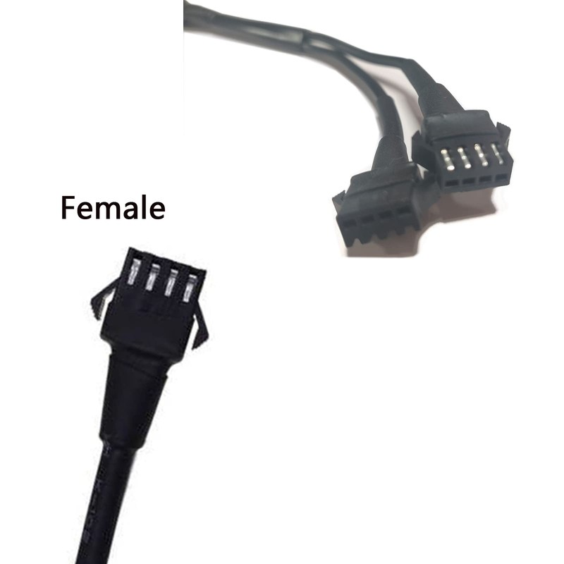 JXOFROAD 2Pcs Motorcycle Extension Cable Wire,1-3 Way Splitter 4-PIN for