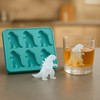 Piegricdiat Dinosaur Ice Cube Mold, 6-Cavity Silicone Ice Tray, Fun