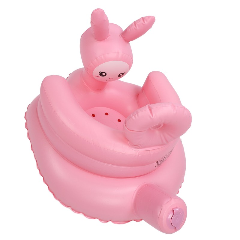 Inflatable Baby Chair Built in Air Pump Soft Cartoon Rabbit