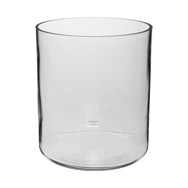 Corning Pyrex 6942-7L Borosilicate Glass 7.5L Reusable Plain Cylindrical Jar