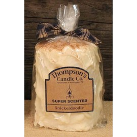 Thompson's Candle Co Super Scented MED (18 oz) Pillar 80 Hrs "Snickerdoodle"
