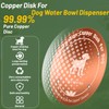 Copper Disk for Dog Water Bowl Dispenser|4-inch Diameter,0.6mm Thick|99.99% Pure