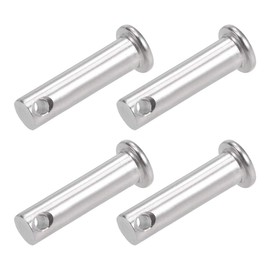 sourcing map Single Hole Clevis Pins - 8mm X 30mm Flat Head 304 Stainless Steel Link Hinge Pin 4Pcs