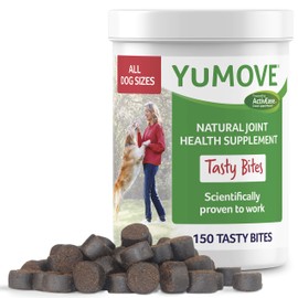 YuMOVE Dog Joint Supplement, Hip and Joint Supplement for Dogs with Glucosamine, Hyaluronic Acid, and Green Lipped Mussel and Omegas, Relief for Dog Hip and Joint Aches and Stiffness - 150 Bites