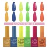 10 Gamas Gel Semipermanente Jr 6pz De 15 Ml Cuadrada