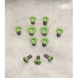 TORX Zombie Green Stainless Screw Set For Spyderco Yojimbo 2 Yojumbo 2 Tip Up Or MXG
