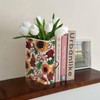 IBEQUEM Ceramic Book Vase, Multifunctional Desktop Ceramic Vase, Ceramic Book