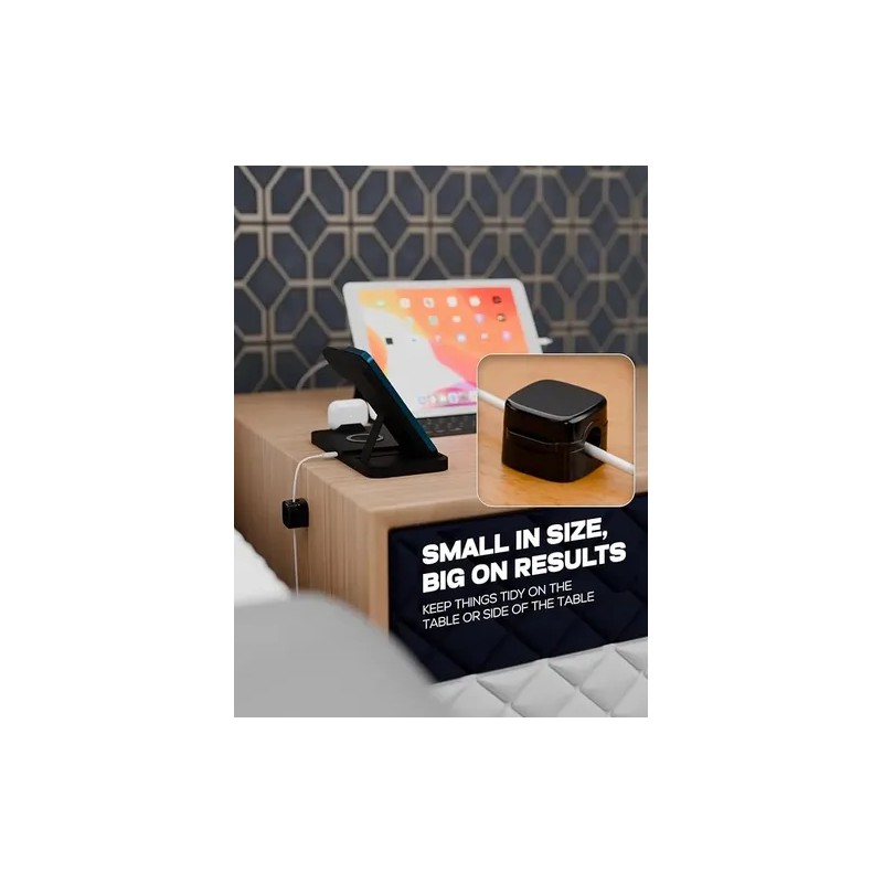 Organizador De Cables Con Clips Magnéticos Para Escritorio Y