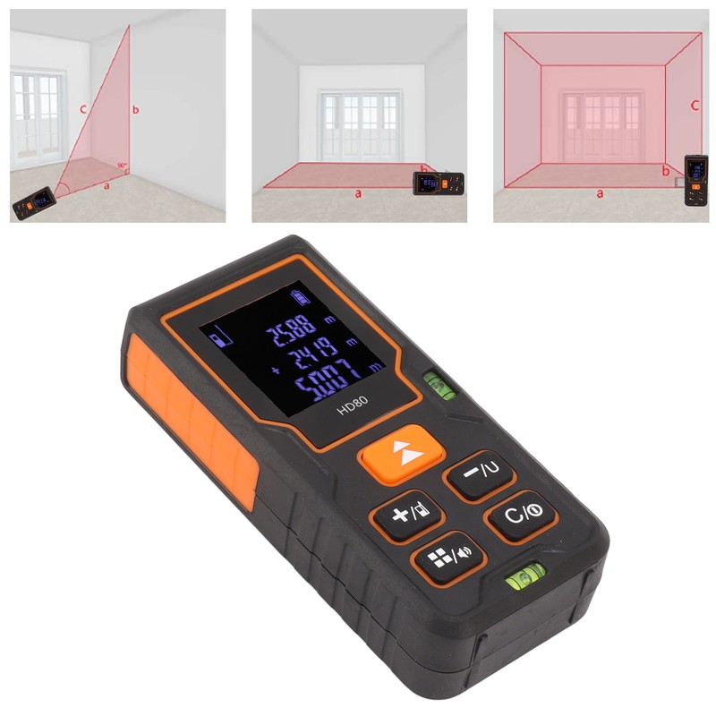 Laser Distance Meter High Accuracy Portable Handheld Rangefinder for Engineering