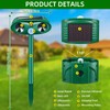 4 Pack 2025 Solar Ultrasonic Repellent Outdoor Deer Repellent Devices