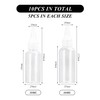 COACOM 10 Teile Transparente Plastik-Extrusionsflasche, Multifunktionale Spitze-Mundflasche, Bequeme Außenreise, Wiederverwendbare