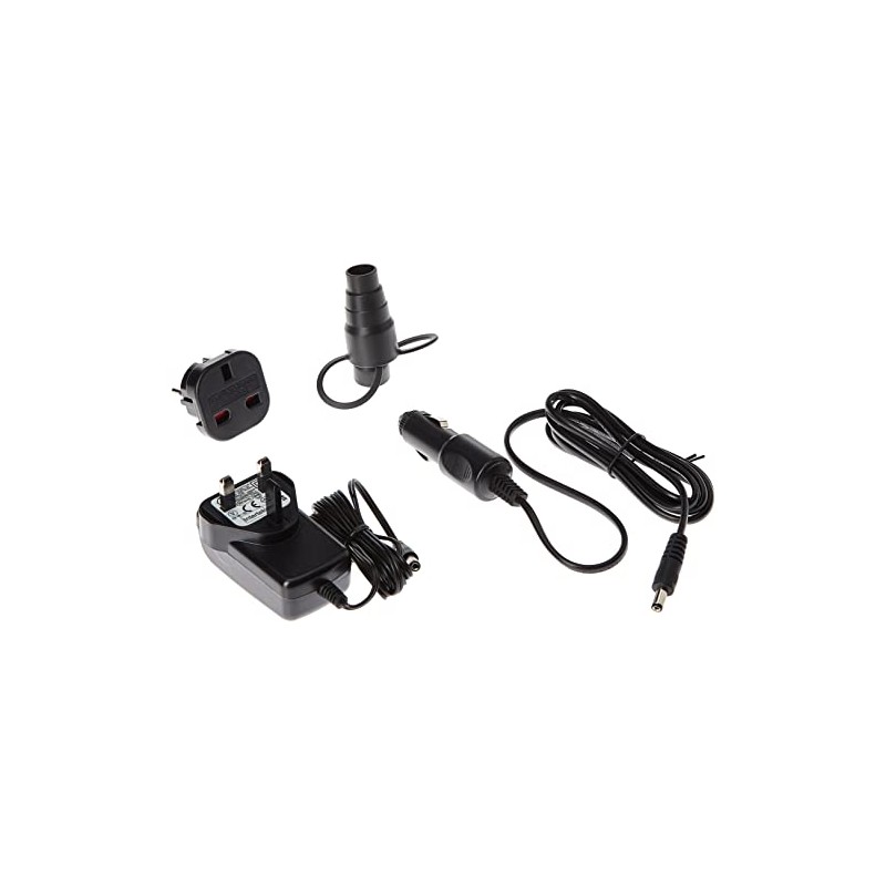 Vango Electric Pump - AC/DC Airbed Camping Pump - Black