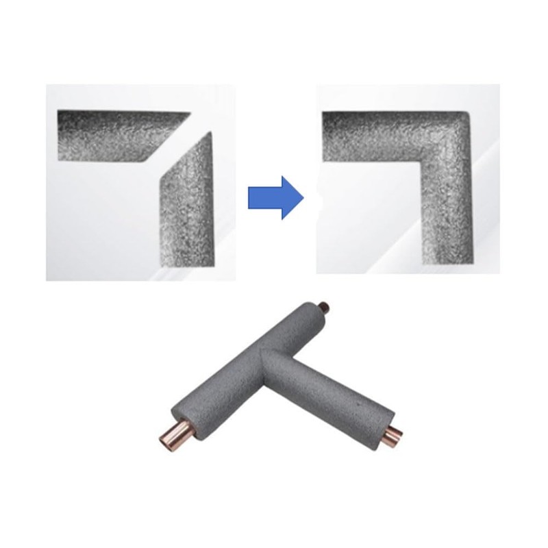 Pipe Insulation Cutting Rail, Molded Foam Pipe Cutting Tool with