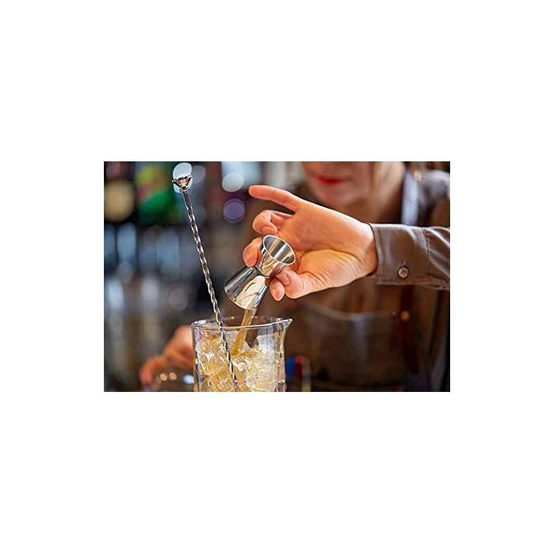 [NOVA] Cocktail Jigger Dual Spirit Measure Cup, Polished Effect, Stainless