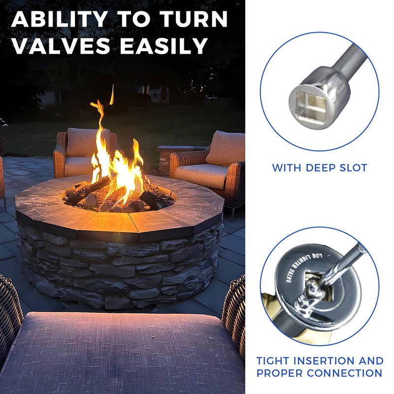 Himaweek Universal Gas Valve Key for Gas Fire Pits and