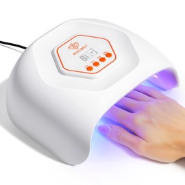 Modelones U V Nail Lamp for U V Gel Nails Fast Cure Smart Sensor LED Nail Dryer with 4 Timers Nail Art Tools Manicure Kit for Beginners Color Gel