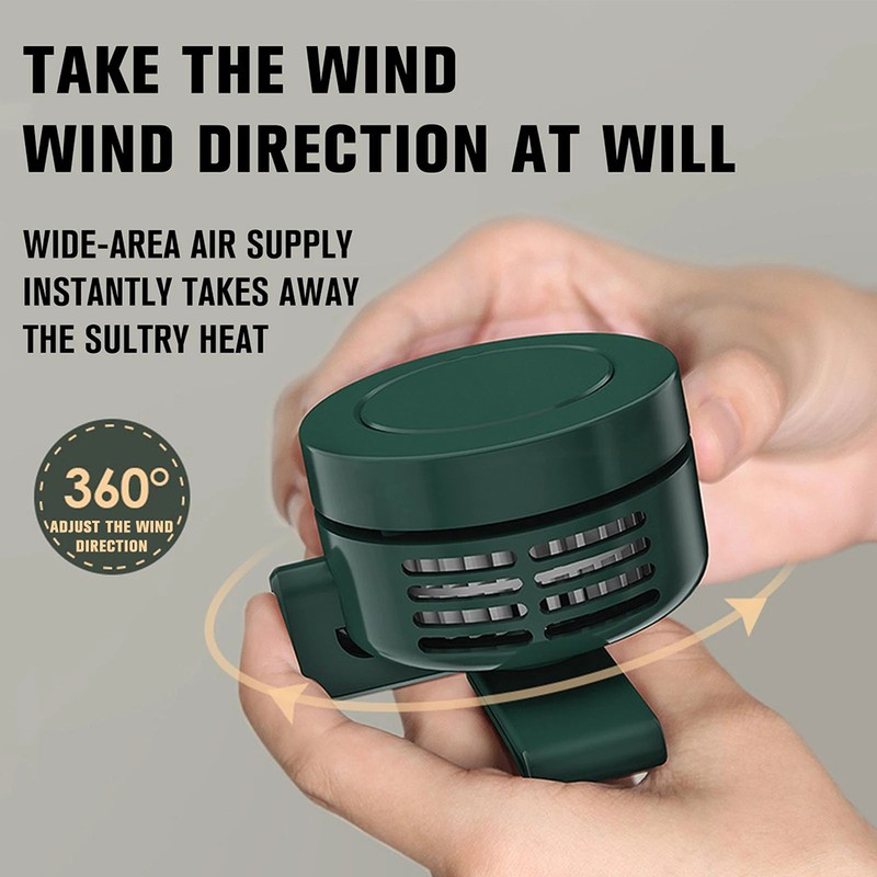 Portable Mini Fan Lightweight Clip On Fan USB Rechargeable Cooling